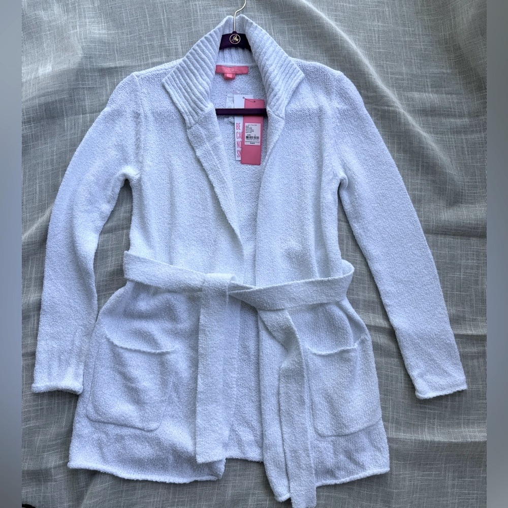 Lilly Pulitzer NWT Resort Beckley Cardigan, White, Size S